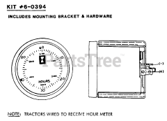 Snapper 1600 (80024) - Snapper Garden Tractor, 16hp Hour Meter - Accessory