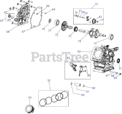 MTD 270-WU - MTD 280cc Engine 270-WU Crankcase