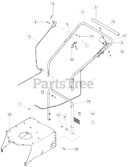 Bear Cat WV 160 - Bear Cat Walk-Behind Vacuum, 160cc Honda (SN: A05913 - A09358) WV160 &amp; WV190 Handlebar
