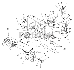 Yard Machines 31AE610E000 - Yard Machines Snow Thrower (1999) Blower Housing