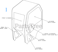 Cub Cadet 19B30022 (19B30022100) - Cub Cadet Snow Cab (2019) Cover - Snow Cab