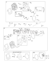 Briggs & Stratton 12A114-0130-E1 - Briggs & Stratton Horizontal Engine Cylinder Head