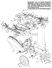 MTD 210-406-000 - MTD Tiller (1990) Parts, With Reverse Drive