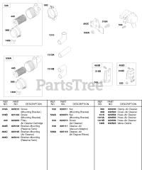 Briggs & Stratton 588447-0477-E2 - Briggs & Stratton Horizontal Engine Air Cleaner, Reserve Tank, Radiator Brackets