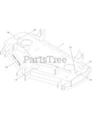 Toro 18757 TE - Toro 132cm Z Master Revolution Zero-Turn Mower (SN: 417300000 - 999999999) Deck Decal Assembly No. 161-6840