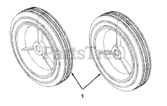 White Outdoor SB-30 (31A-142-190) - White Outdoor Snow Boss Snow Thrower (1999) Wheel Assembly