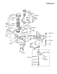 Kawasaki FB460V-AS17 - Kawasaki Engine FUEL-TANK/FUEL-VALVE