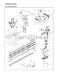 RedMax HTZ 2460 - RedMax Hedge Trimmer (SN: 00100101 & Above) (2012-08)