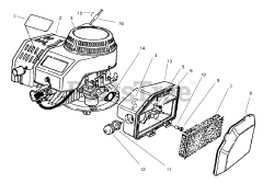 Toro 22026 - Toro Walk-Behind Mower (SN: 099000001 - 099999999) (1999) Engine Assembly