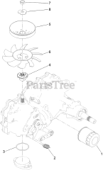 Toro 39514 - Toro 24" Stand-On Aerator (SN: 415300000 - 416399999) RH Transaxle Assembly No. 126-9065