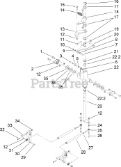 Toro 22333 (TX 525) - Toro Dingo Compact Utility Loader (SN: 270000401 - 270999999) (2007) Traction Control Assembly