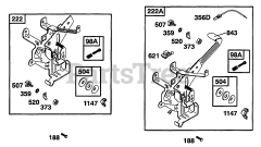 Briggs & Stratton 19A402-0199-01 - Briggs & Stratton Horizontal Engine