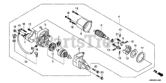 Honda GX390 U1 VXE4 (GCANK) - Honda Engine, Made in Japan (SN: GCANK-1000001 - GCANK-9999999) STARTER MOTOR