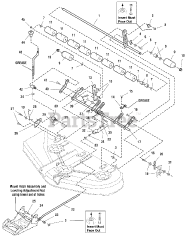 Simplicity 1695183 - Simplicity 50" Mower Deck 50" Mower Deck - Height Adjustment &amp; Roller Bar