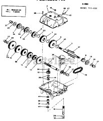 Scag SW-13KH - Scag Walk-Behind Mower, 13hp Kohler (SN: 1001 - 1400) PEERLESS TRANSMISSION MODEL 700 - 022