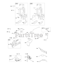 Briggs & Stratton 11A602-0113-E1 - Briggs & Stratton Vertical Engine Controls, Flywheel Brake, Governor Spring, Ignition