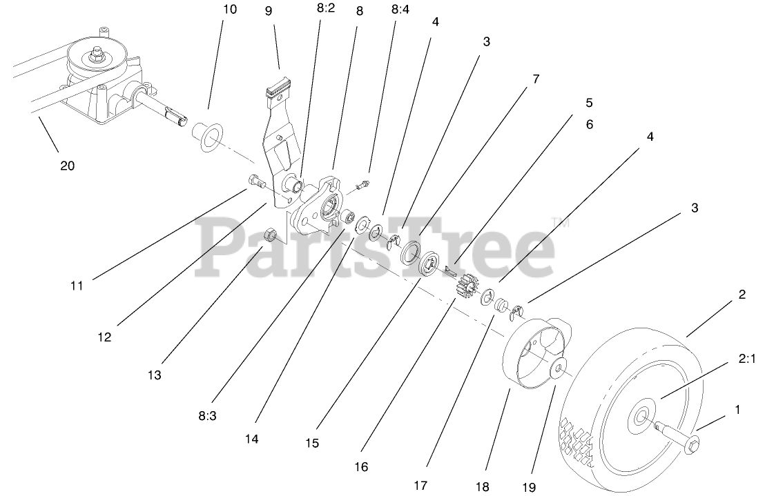 Toro 20042 (SR21S) Toro 21" Super Recycler WalkBehind Mower (SN
