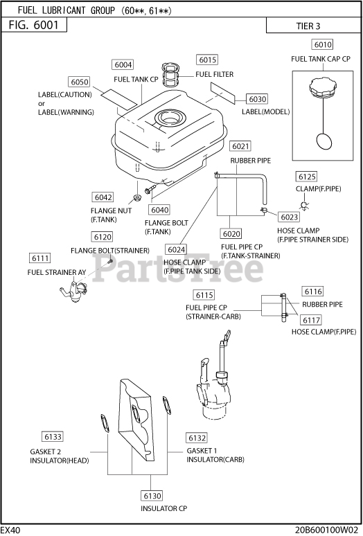 Genuine Robin Fuel Cap For Subaru-Robin Engines (Replaces 0430430015 / 0430430060)