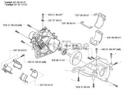 Husqvarna 326 EX - Husqvarna Handheld Edger, E-TECH 2 (2002-02) Crankcase