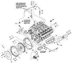 Generac QT08054KVNNA - Generac 80kW Home Standby Generator (SN: 4951145 - 4951145) (2008) Engine Common Parts R/H 5.4L G/B (CPL) (0F3529)