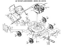 Electrolux/AYP 3A101 A - Electrolux/AYP Walk-Behind Mower