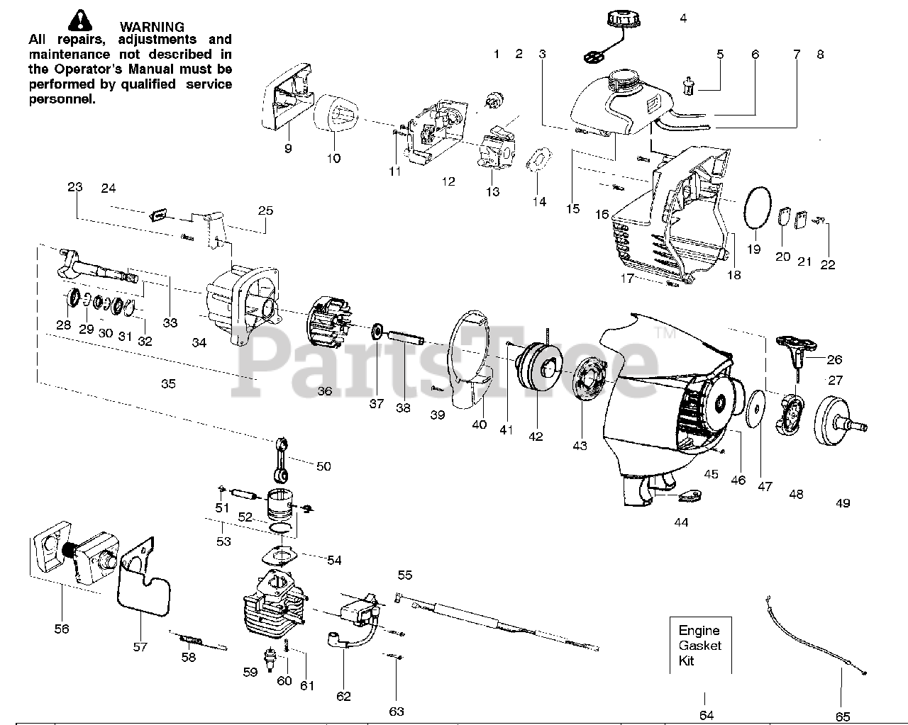 Poulan Pro PPB 350 Poulan Pro String Trimmer Engine Parts Lookup with