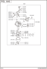 Subaru Robin EX130D40111 (EX13) - Subaru Robin Engine 640 Carburetor