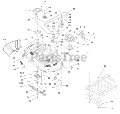Exmark QZE452CEM42100 - Exmark 42" Quest E-Series Zero-Turn Mower, Exmark 452 (SN: 402082300 - 404314158) (2018)