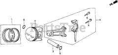 Honda EM3500X A (EA6) - Honda Generator, Made in Japan (SN: EA6-2000001 - EA6-3000000) PISTON@RINGS
