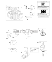 Briggs & Stratton 44U577-0001-H1 - Briggs & Stratton Vertical Engine Cylinder, Crankshaft, Piston &amp; Rings