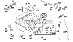 Briggs & Stratton 82232-2136-01 - Briggs & Stratton Horizontal Engine Fuel Tank (2) Quart (Mech.)