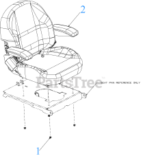 Cub Cadet ZTX4-60 KH FAB (47RSAAA8010) - Cub Cadet Ultima 60" Zero-Turn Mower, Fab Deck, Kohler (2021) Seat
