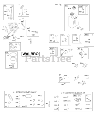 Briggs & Stratton 21B977-0195-E1 - Briggs & Stratton Vertical Engine Carburetor, Fuel Supply, Kit - Carburetor Overhaul