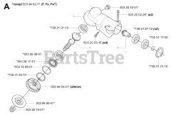 Husqvarna 343 F - Husqvarna Brush Cutter (SN: 20043100001 - 20064000000) BEVEL GEAR