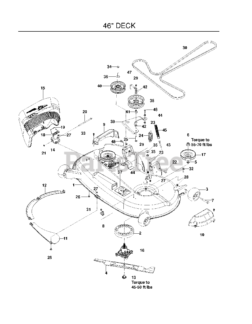Poulan Pro 461 ZX (966681801) Poulan Pro 46" ZeroTurn Mower (201101