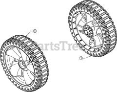 Murray 11A-A2BA758 - Murray Walk-Behind Mower (2016) Front Wheels