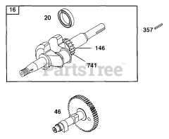 Briggs & Stratton 90112-0114-01 - Briggs & Stratton Horizontal Engine