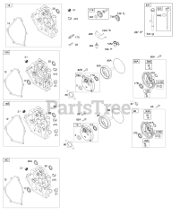 Briggs & Stratton 126312-0239-E8 - Briggs & Stratton Horizontal Engine Crankcase Cover, Gear Reduction, Lubrication
