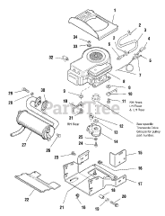 Simplicity 1692354 - Simplicity Regent Lawn Tractor, 14hp Engine Group - Electric Clutch