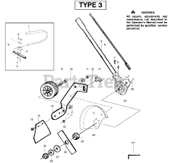 Poulan PPB 1000 E - Poulan String Trimmer, Type 3 (2009-02)