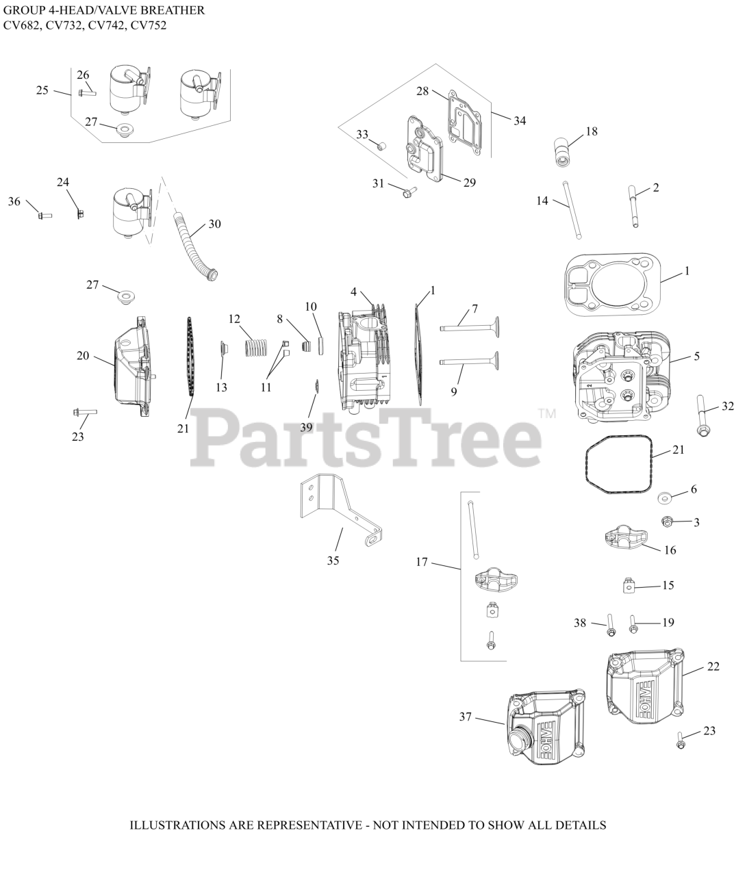 Kohler CV7423037 Kohler Command PRO Engine, Made for Exmark, 25hp