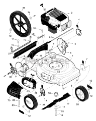 Briggs & Stratton 20507x99A - Briggs & Stratton 20" Walk-Behind Mower (1998) (AAFES)