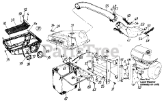 Cub Cadet 310 (190-310-100) - Cub Cadet Twin Bagger (1993) att Grass Collector