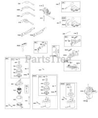 Briggs & Stratton 12J802-2805-E1 - Briggs & Stratton Vertical Engine Alternator, Electric Starter, Electrical, Flywheel Brake, Ignition
