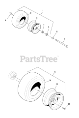 Ferris 1000Z (5901003) - Ferris 1000Z Series 61" Zero-Turn Mower, 27hp Kohler (SN: 2898 & Below)