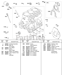 Briggs & Stratton 584447-0205-E2 - Briggs & Stratton Horizontal Engine Cylinder, Oil Filter