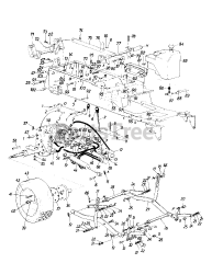 White Outdoor GT-1855 (142-996-190) - White Outdoor 50" Garden Tractor (1992) Hitch Plate Ass'y, Peerless Transaxle