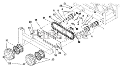 Gravely 950004 (200) - Gravely Skidster without Trencher Valve, 20hp Honda (SN: 000101 - 000499)