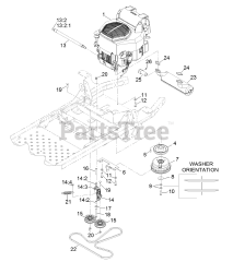 Exmark PNS720KC523 - Exmark 52" Pioneer S-Series Zero-Turn Mower, Kohler ZT720 (SN: 314000000 - 314999999) (2014) Engine Assembly