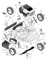 Murray 20455x25A - Murray 20" Walk-Behind Mower, Canada (1997) Mower Housing Assembly